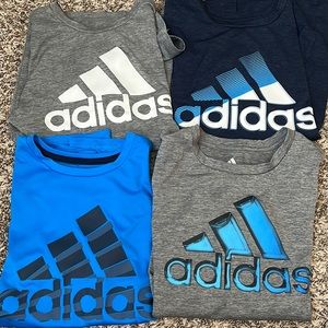 (4) Adidas BOYS Shirts 10/12